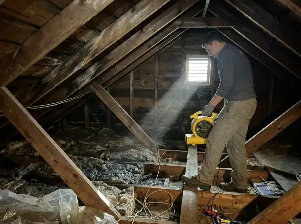 attic-water-damage-drying-proc-007 — frequently asked questions, Emergency Water Extraction & 24/7 Flood Response in Hurst,…